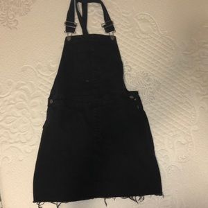 Black skirt overalls